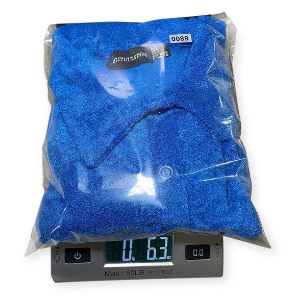 PrettyLittleThing Women’s 4 Blue Button Up Cardigan - Picture 5 of 5